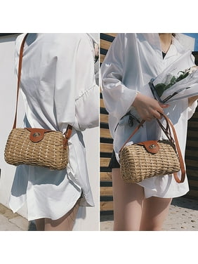 Flower Parrot Bird Round Leather Shoulder Bag Fashion Lady Crossbody Wallet Adjustable Top Handbag For Women Girl